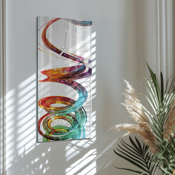 Vertical wall clock Spiral