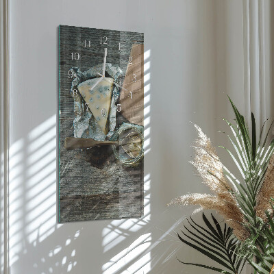 Vertical wall clock Cheese
