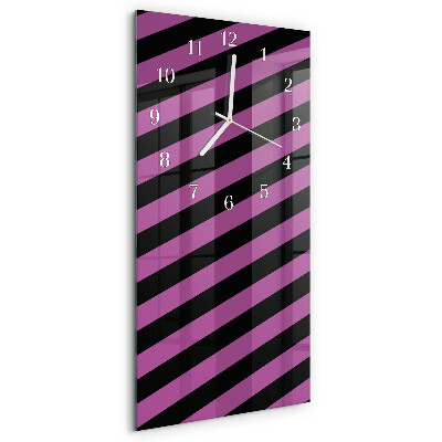 Vertical wall clock Stripes