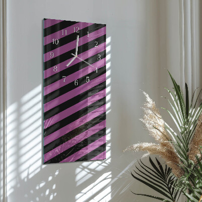 Vertical wall clock Stripes