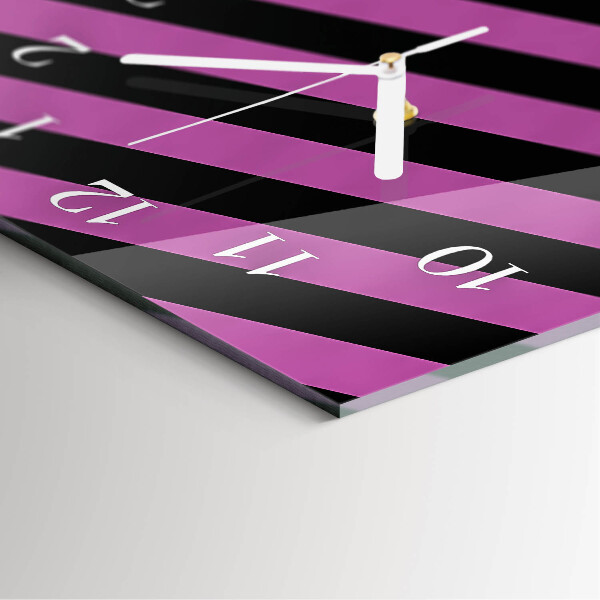 Vertical wall clock Stripes