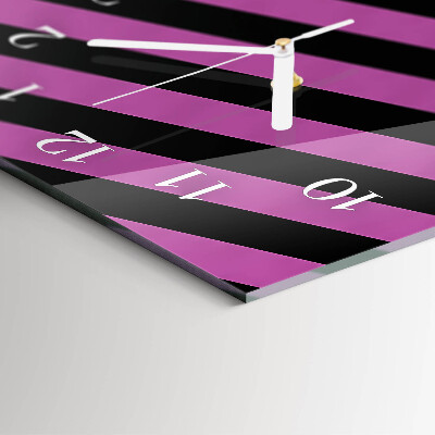 Vertical wall clock Stripes