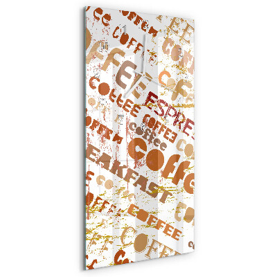 Vertical wall clock Coffee