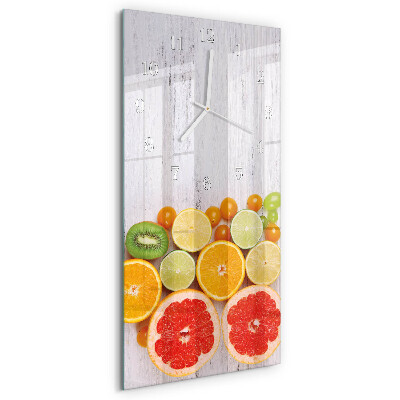 Vertical wall clock Fruit