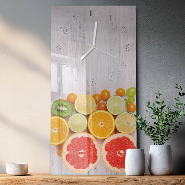 Vertical wall clock Fruit