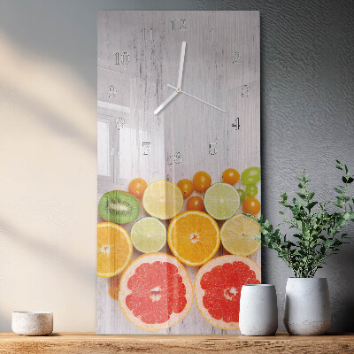 Vertical wall clock Fruit
