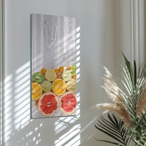 Vertical wall clock Fruit