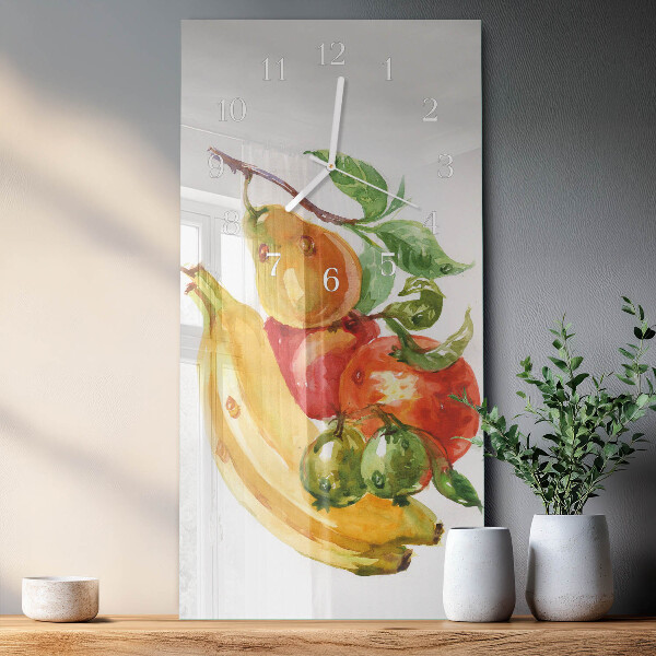 Vertical wall clock Fruit
