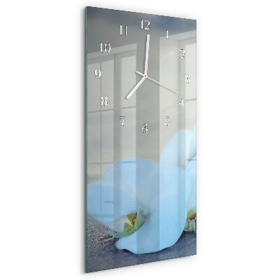 Vertical wall clock Orchid