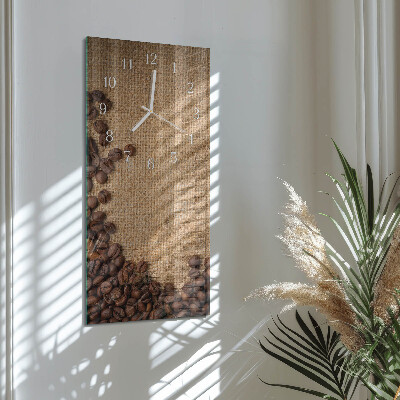 Vertical wall clock Coffee Beans