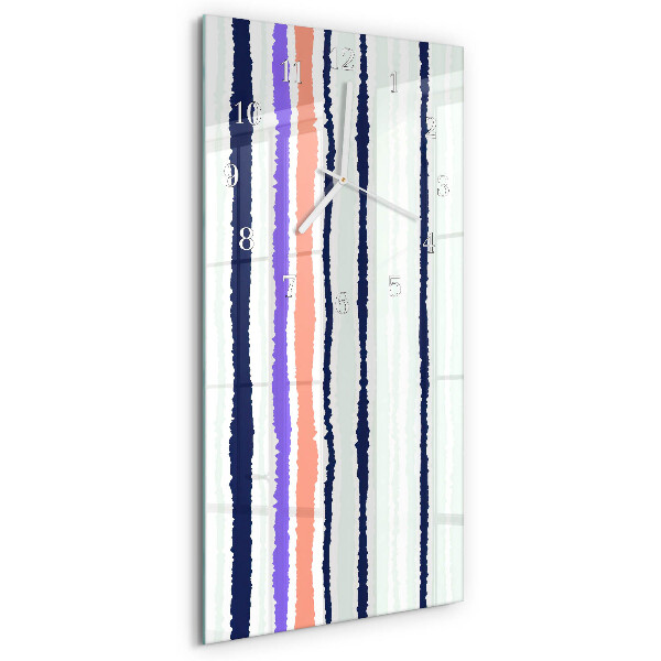 Vertical wall clock Stripes
