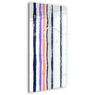 Vertical wall clock Stripes