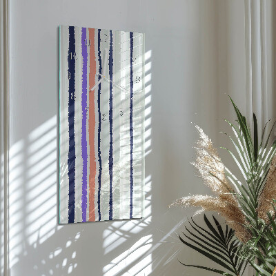 Vertical wall clock Stripes