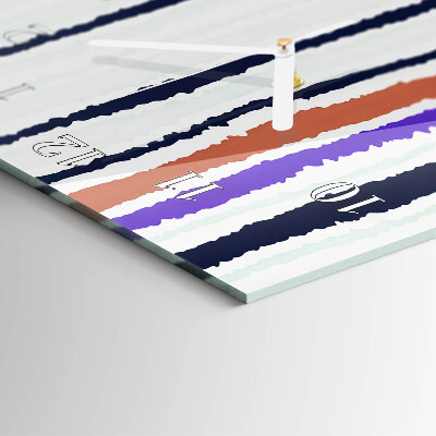 Vertical wall clock Stripes