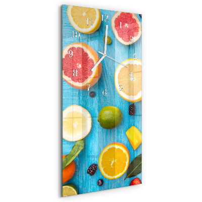 Vertical wall clock Fruit
