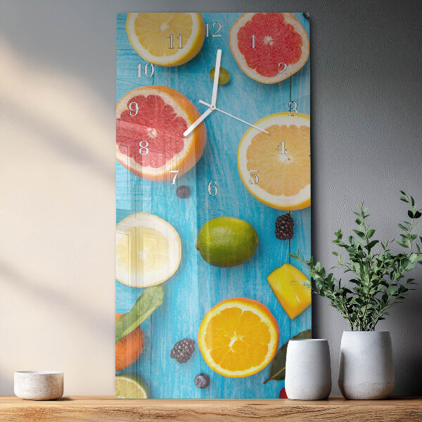 Vertical wall clock Fruit
