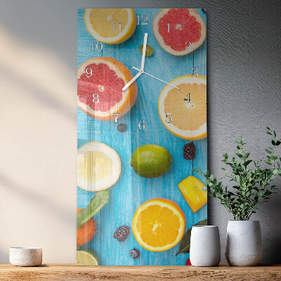 Vertical wall clock Fruit
