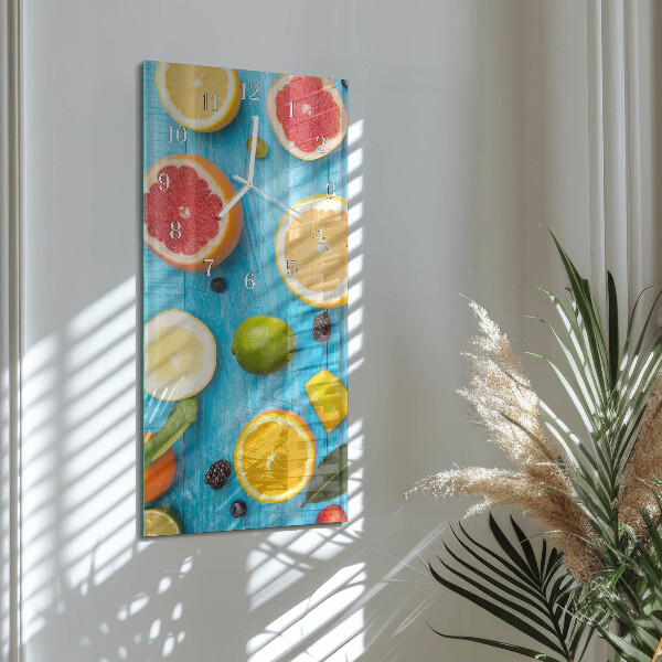 Vertical wall clock Fruit
