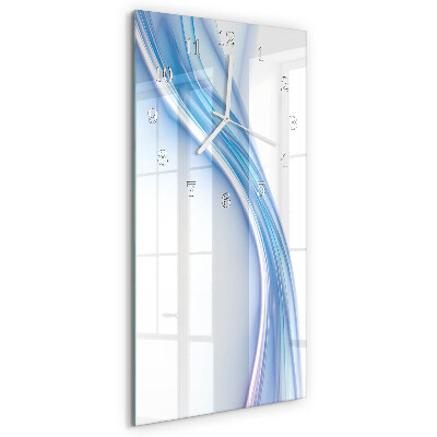 Vertical wall clock Blue Abstraction