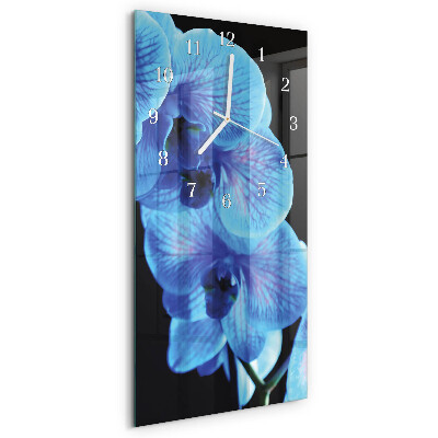 Vertical wall clock Flower