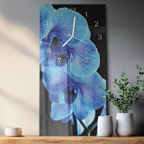 Vertical wall clock Flower