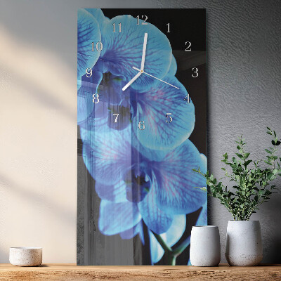 Vertical wall clock Flower