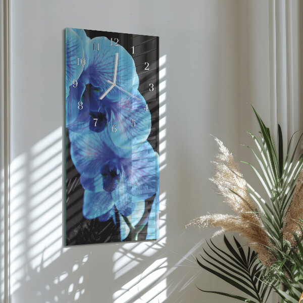 Vertical wall clock Flower