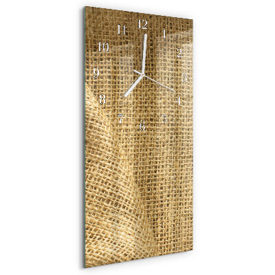 Vertical wall clock Textile Fabric
