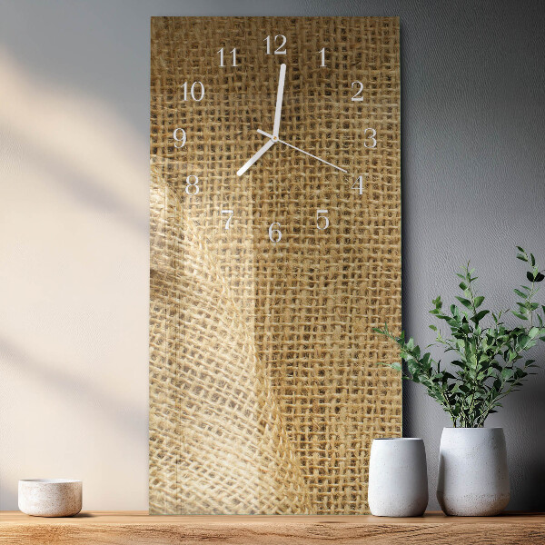 Vertical wall clock Textile Fabric