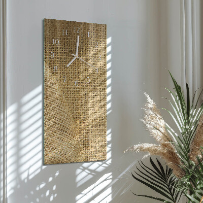 Vertical wall clock Textile Fabric