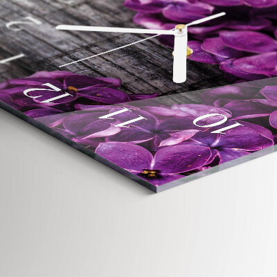 Vertical wall clock Flowers