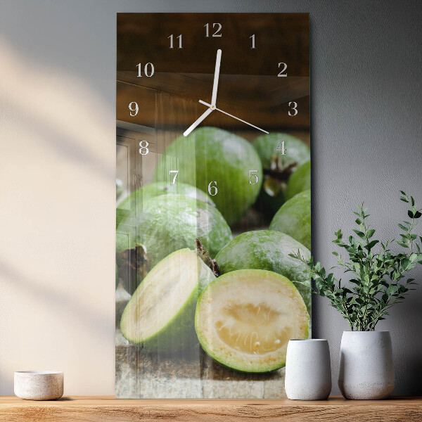 Vertical wall clock Pomegranates