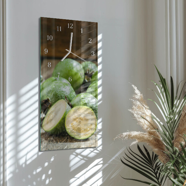 Vertical wall clock Pomegranates