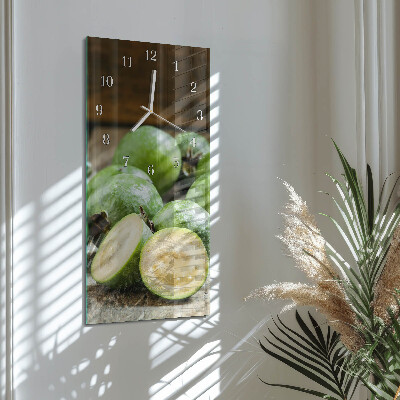 Vertical wall clock Pomegranates