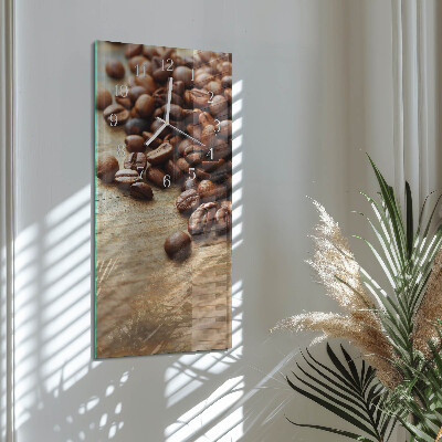Vertical wall clock Coffee Beans
