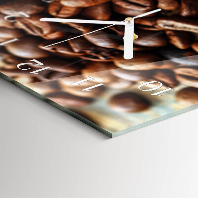 Vertical wall clock Coffee Beans