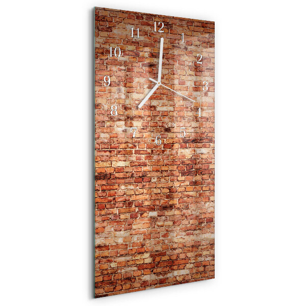 Vertical wall clock Brick Wall