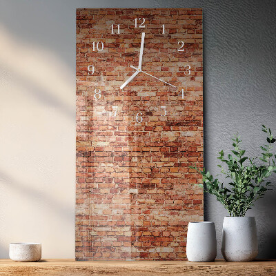 Vertical wall clock Brick Wall