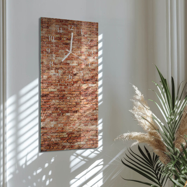Vertical wall clock Brick Wall