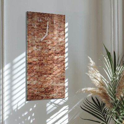 Vertical wall clock Brick Wall