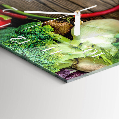 Vertical wall clock Vegetables
