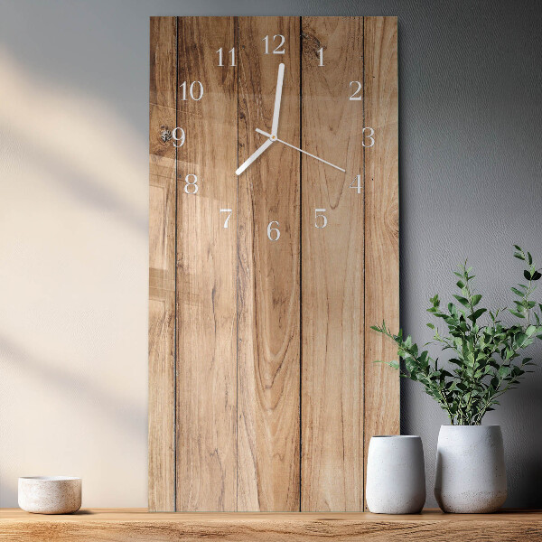 Vertical wall clock Wood
