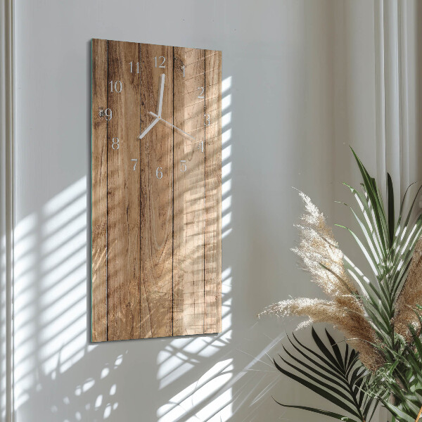 Vertical wall clock Wood