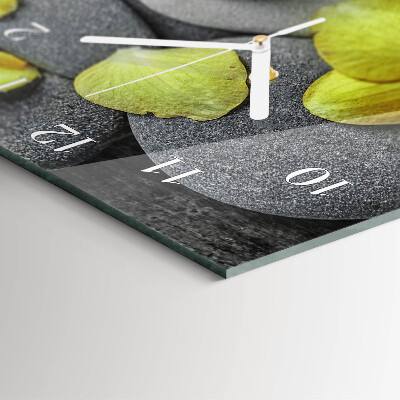 Vertical wall clock Flower Stone