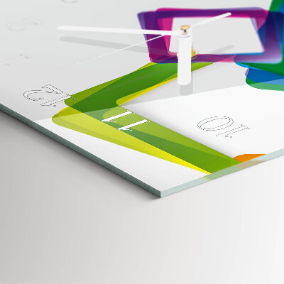Vertical wall clock Colorful Rectangles