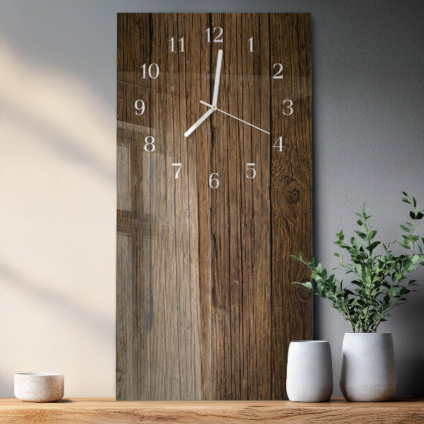 Vertical wall clock Wood