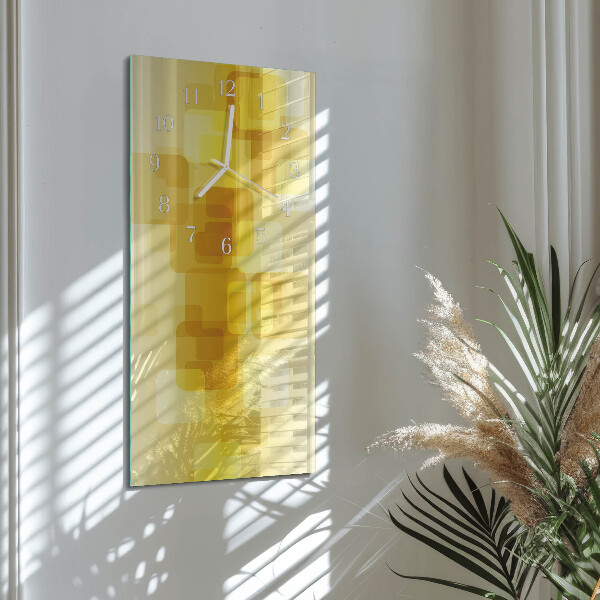Vertical wall clock Golden Rectangles