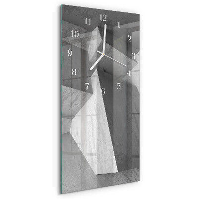 Vertical wall clock Marble