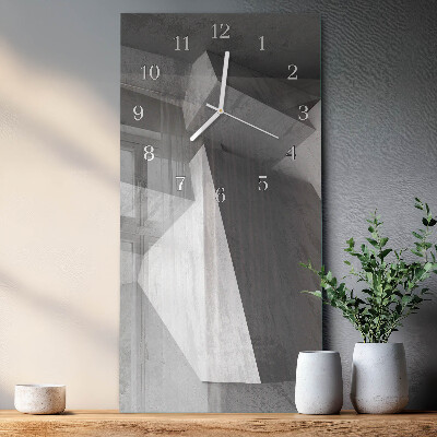 Vertical wall clock Marble