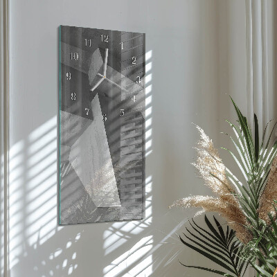 Vertical wall clock Marble